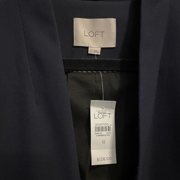 NWT Loft Collarless Blazer - Picture 4 of 4